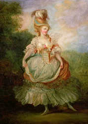 Dancer with a Rose Decolletage